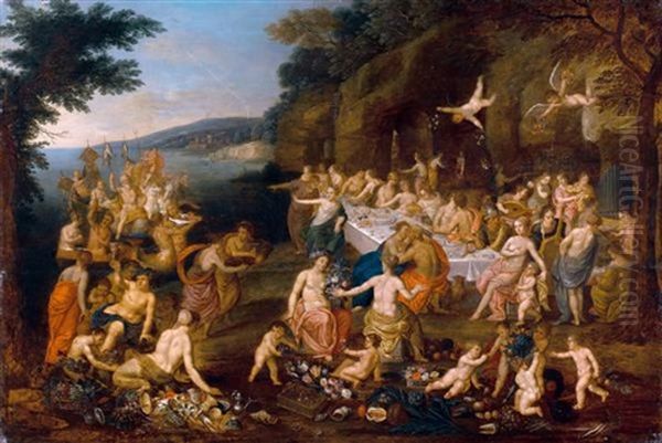 Le Festin Des Dieux Oil Painting by Hendrik van Balen the Elder