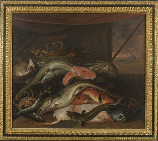 Natura Morta Di Pesci Oil Painting by Hendrik van Balen the Elder