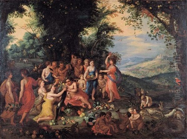 Allegoria Dell'autunno Oil Painting by Hendrik van Balen the Elder