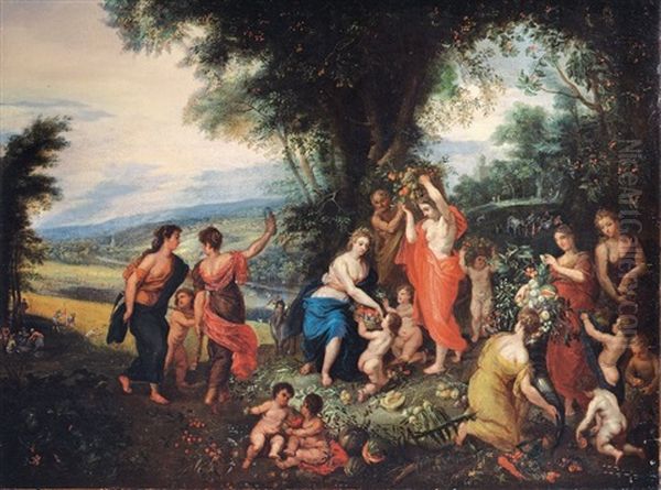 Allegoria Dell'estate Oil Painting by Hendrik van Balen the Elder