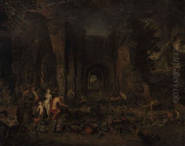 An Allegory Of Fire Oil Painting by Hendrik van Balen the Elder