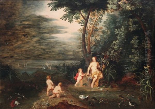 Allegorie De L'eau Oil Painting by Hendrik van Balen the Elder