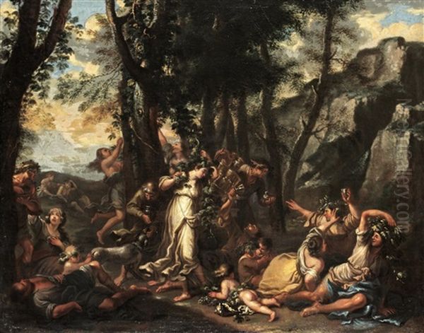 Bacchanal Oil Painting by Hendrik van Balen the Elder