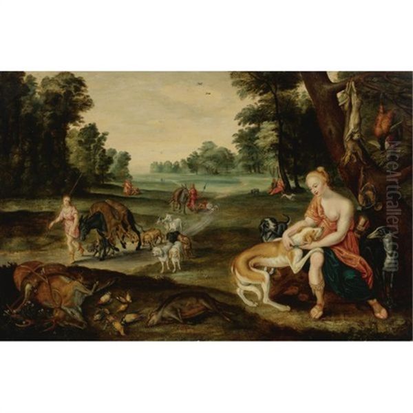 Diana The Huntress Oil Painting by Hendrik van Balen the Elder