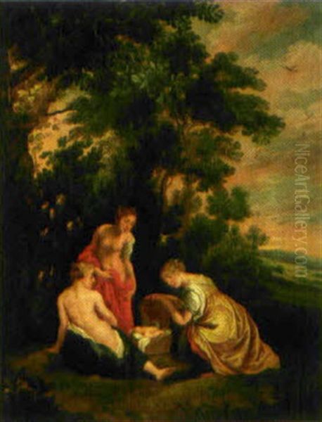 Sekrops Dotter Upptacker Erichtonius Oil Painting by Hendrik van Balen the Elder