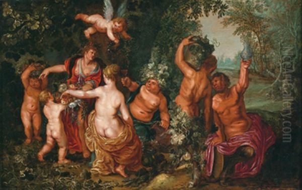 Bacchanal Oil Painting by Hendrik van Balen the Elder