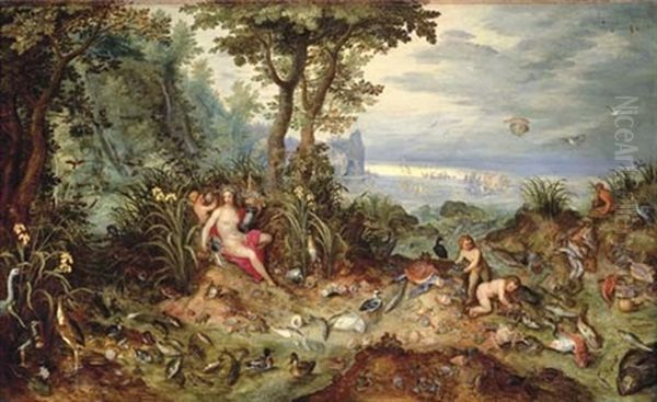 An Allegory Of Water Oil Painting by Hendrik van Balen the Elder