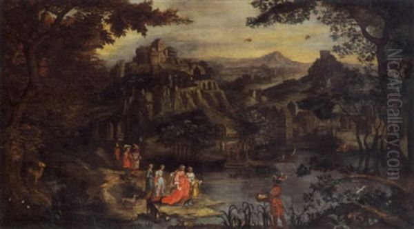 Ritrovamento Di Mose Oil Painting by Hendrik van Balen the Elder