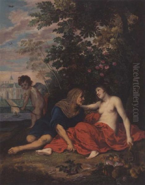 Vertumnus And Pomona Oil Painting by Hendrik van Balen the Elder