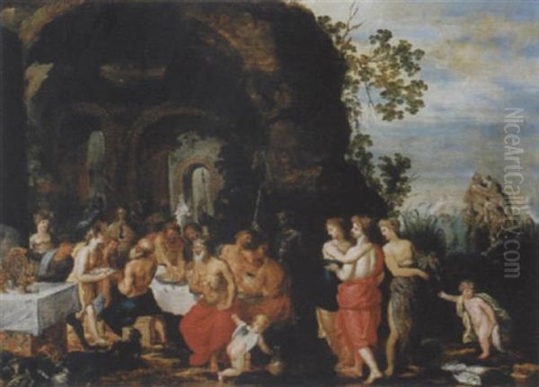 Das Fest Des Acheloos Oil Painting by Hendrik van Balen the Elder