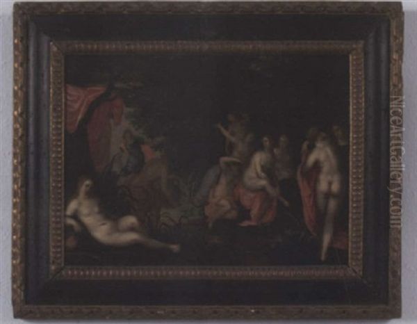 Actaeon Surprising Artemis At Her Bath Oil Painting by Hendrik van Balen the Elder