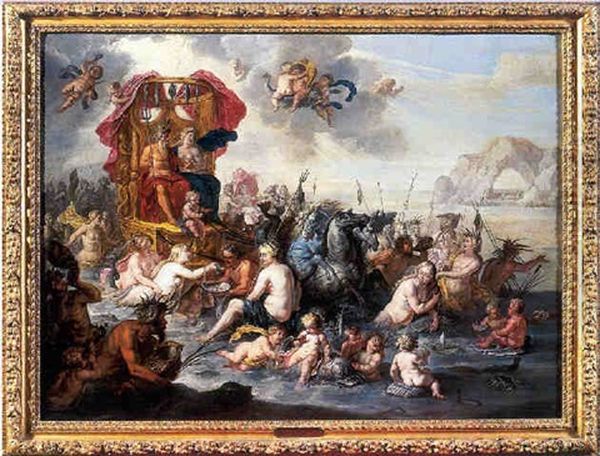 Le Triomphe D'amphitrite Oil Painting by Hendrik van Balen the Elder