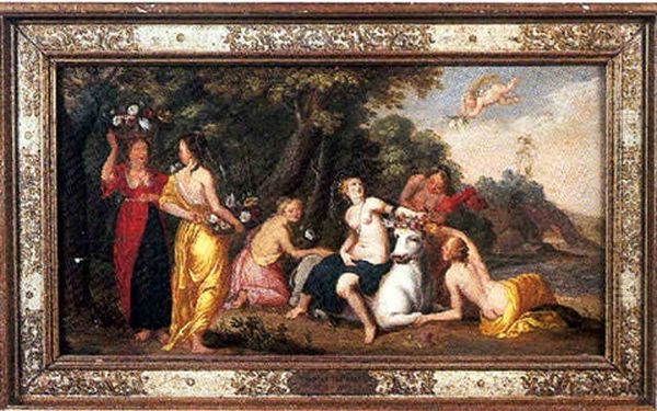 L'enlevement D'europe Oil Painting by Hendrik van Balen the Elder