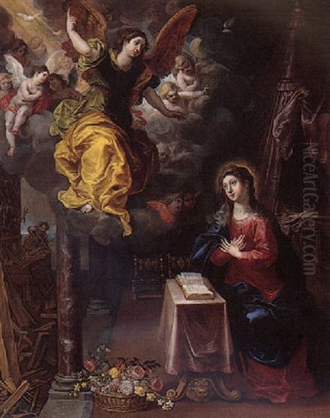 The Annunciation Oil Painting by Hendrik van Balen the Elder