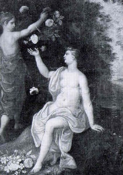 Venus And Flora Oil Painting by Hendrik van Balen the Elder