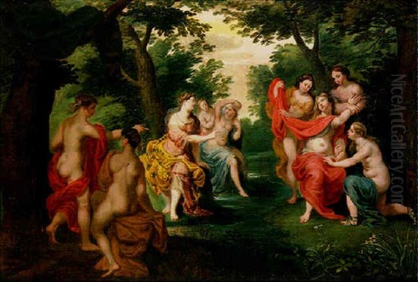 Diane Decouvrant La Grossesse De Callisto Oil Painting by Hendrik van Balen the Elder