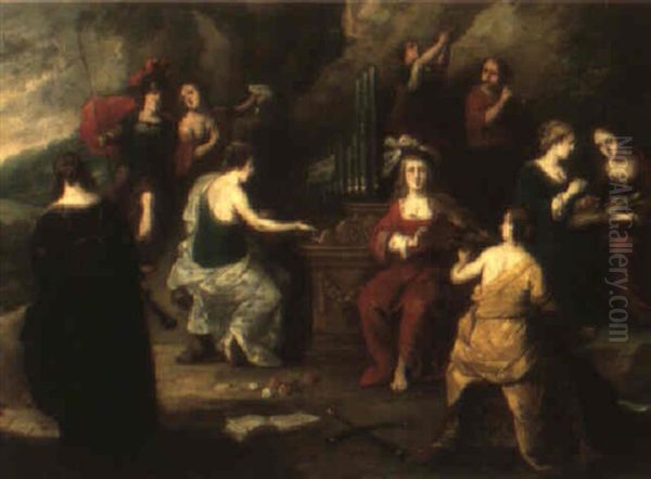 An Allegory Of Music Oil Painting by Hendrik van Balen the Elder