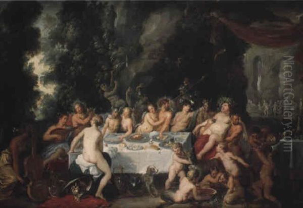 Les Noces De Thetis Et De Pelee Oil Painting by Hendrik van Balen the Elder