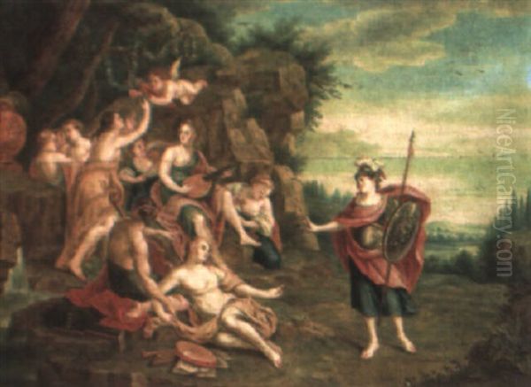 Minerva And The Muses Oil Painting by Hendrik van Balen the Elder