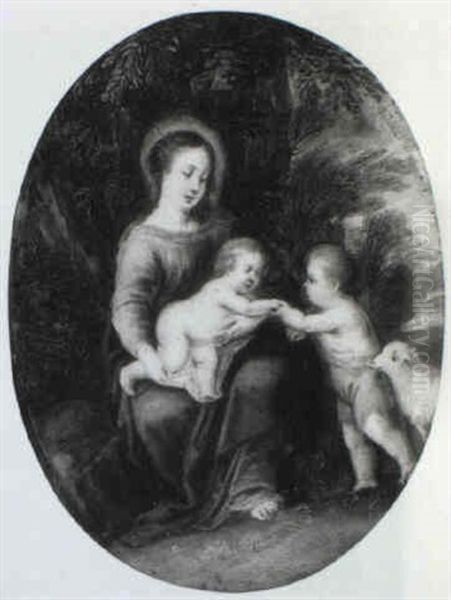 Madonna And Child Oil Painting by Hendrik van Balen the Elder