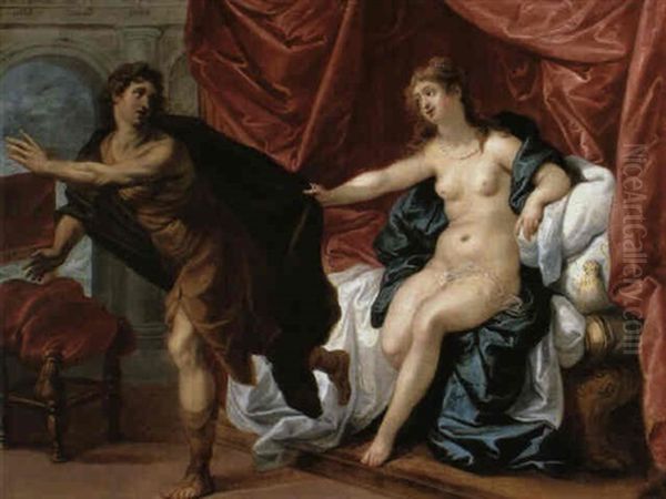 Joseph With Potiphar's Wife Oil Painting by Hendrik van Balen the Elder