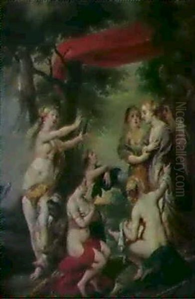 Diana And Callisto Oil Painting by Hendrik van Balen the Elder