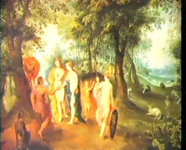 The Judgment Of Paris Oil Painting by Hendrik van Balen the Elder