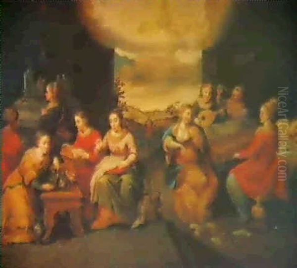 The Wise And Foolish Virgins Oil Painting by Hendrik van Balen the Elder