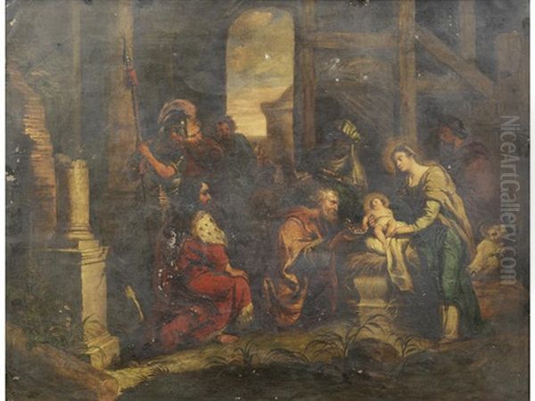 The Adoration Of The Magi Oil Painting by Hendrik van Balen the Younger