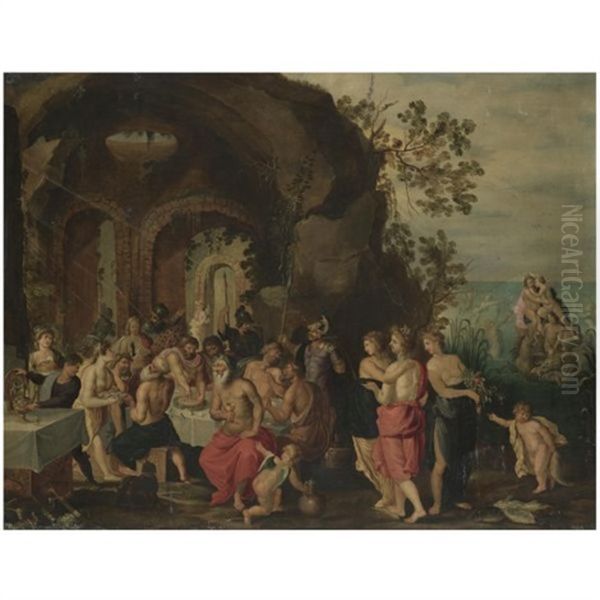 The Marriage Of Neptune And Amphitrite Oil Painting by Hendrik van Balen the Younger