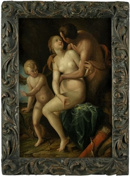 Venus Und Adonis Oil Painting by Hendrik van Balen the Younger