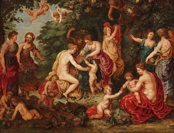 Allegory Of Abundance Oil Painting by Jan Van Balen