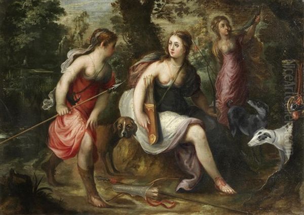 Diana The Huntress Oil Painting by Jan Van Balen