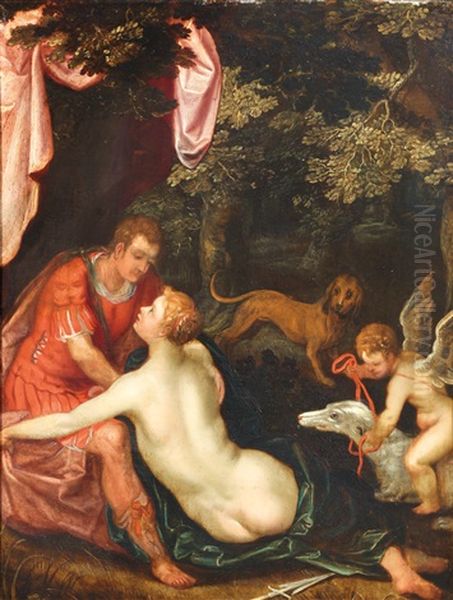 Adonis Et Venus Oil Painting by Jan Van Balen