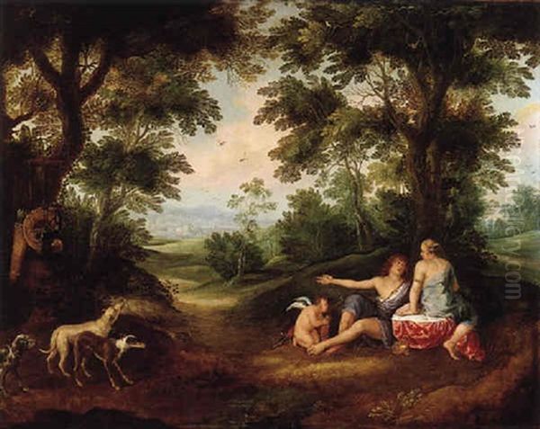 Venus Y Adonis Oil Painting by Jan Van Balen