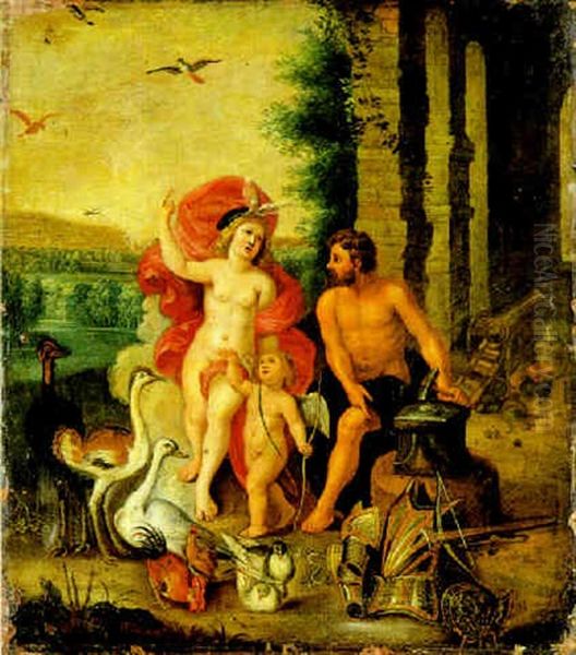 Venere E Vulcano Oil Painting by Jan Van Balen