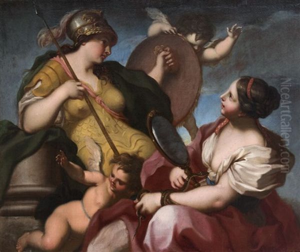 Allegorie De La Force Et De La Verite Oil Painting by Antonio Balestra