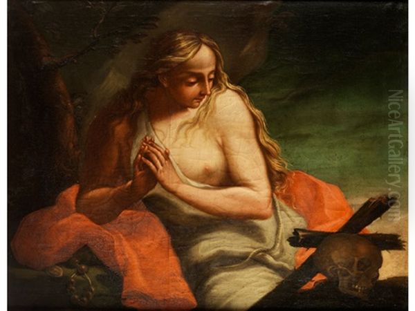 Bildnis Der Heiligen Maria Magdalena Als Busserin Oil Painting by Antonio Balestra