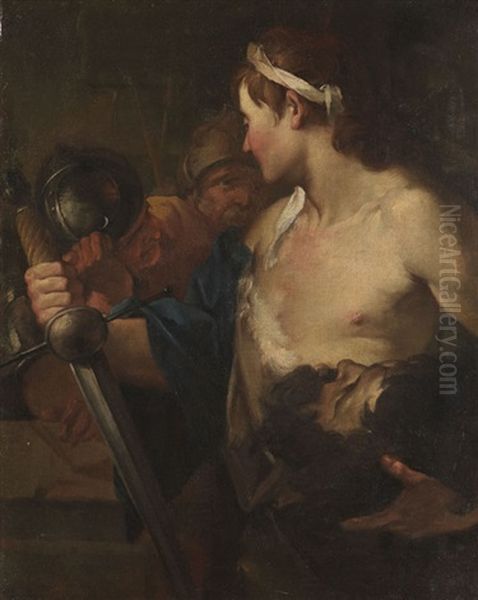 David Mit Dem Haupt Goliaths Oil Painting by Antonio Balestra