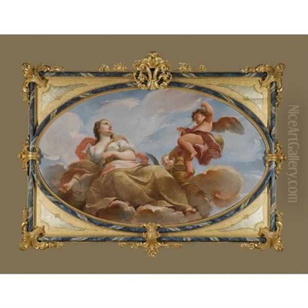 An Allegory Of Wealth Or Fortune Oil Painting by Antonio Balestra