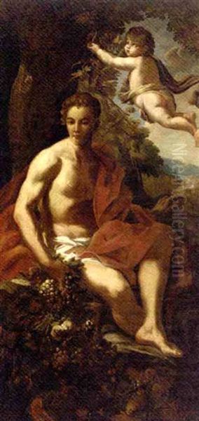 Bacchus Oil Painting by Antonio Balestra