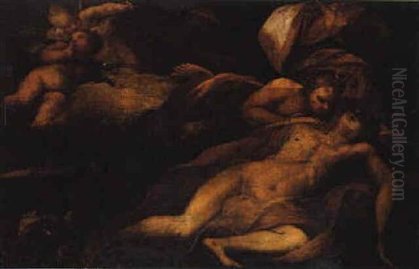 The Death Of Adonis Oil Painting by Antonio Balestra