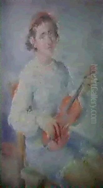 Jeune Violoniste Oil Painting by Jacob Balgley