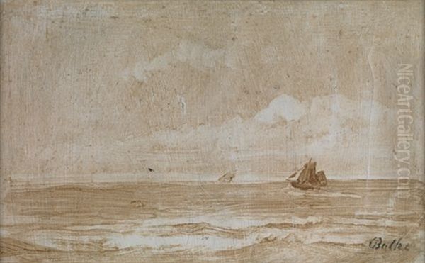 To Skip Mot Horisonten Oil Painting by Peder Balke