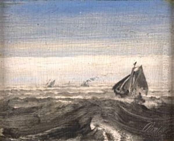 Marine Oil Painting by Peder Balke