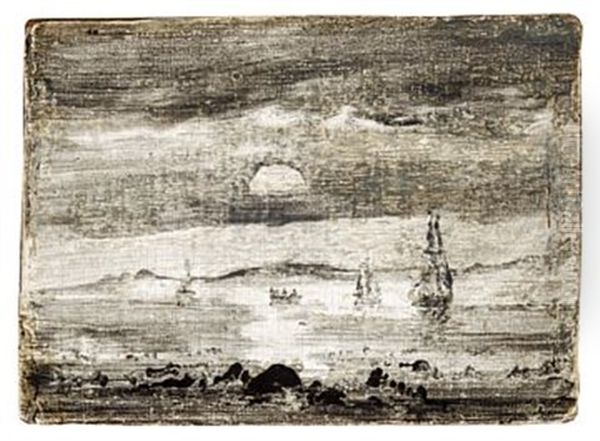 Bater I Maneskinn by Peder Balke