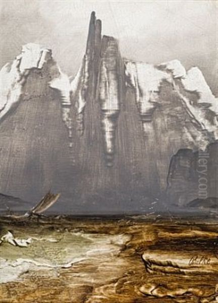 Stetind (fra Nordland Iii) Oil Painting by Peder Balke