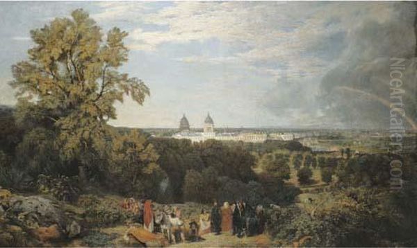 View Of The Royal Hospital Oil Painting by Willis A. Adams