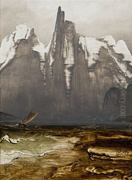 Stetind (fra Nordland Iii) Oil Painting by Peder Balke