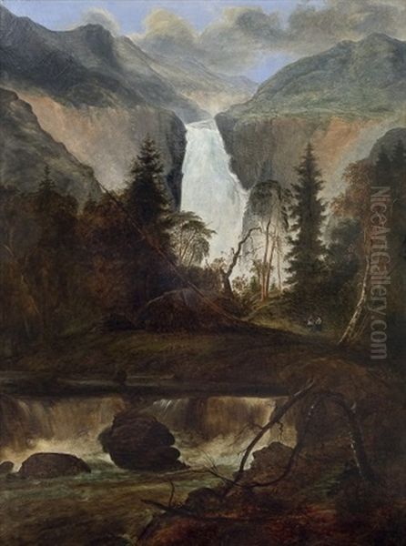 Rjukanfossen Oil Painting by Peder Balke